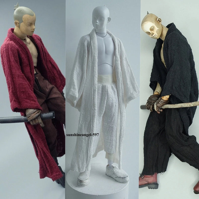 1/6 Scale Samurai Long Gown Robe Cape Model For 12" Male Action Figure Body Toy Model