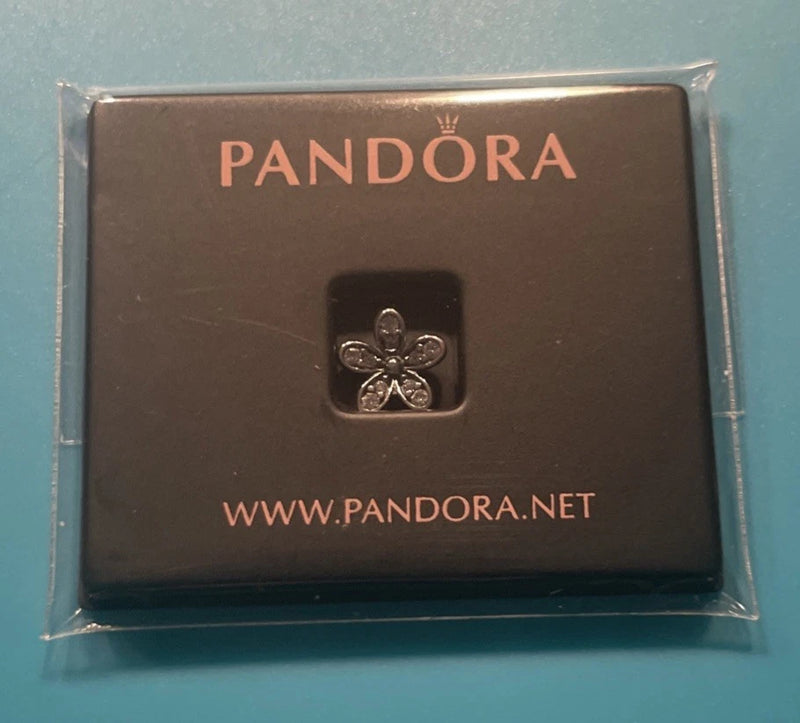NEW Pandora Floating Locket Charm Sparkling Daisy Flower Charms