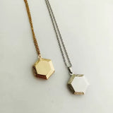 1pc Hexagon Photo Frame Pendant Cute Charms Floating Locket Picture Charms