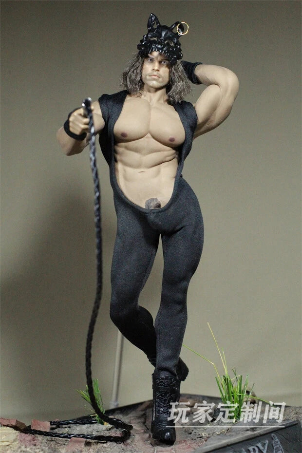 1/6 Man Model Open Chest Jumpsuit Clothing Suit Fit 12in Male Action Figure Model