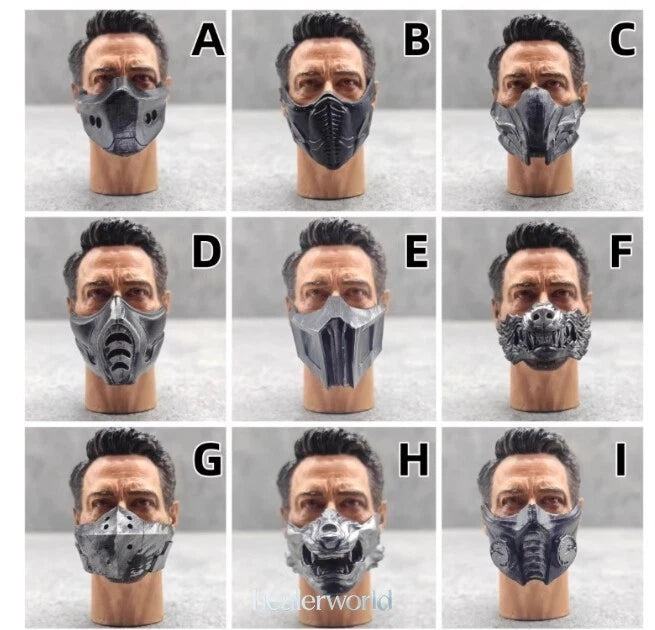 1/6 Soldier Warriors Multi-type Mask For 12" Action Figure Model Model