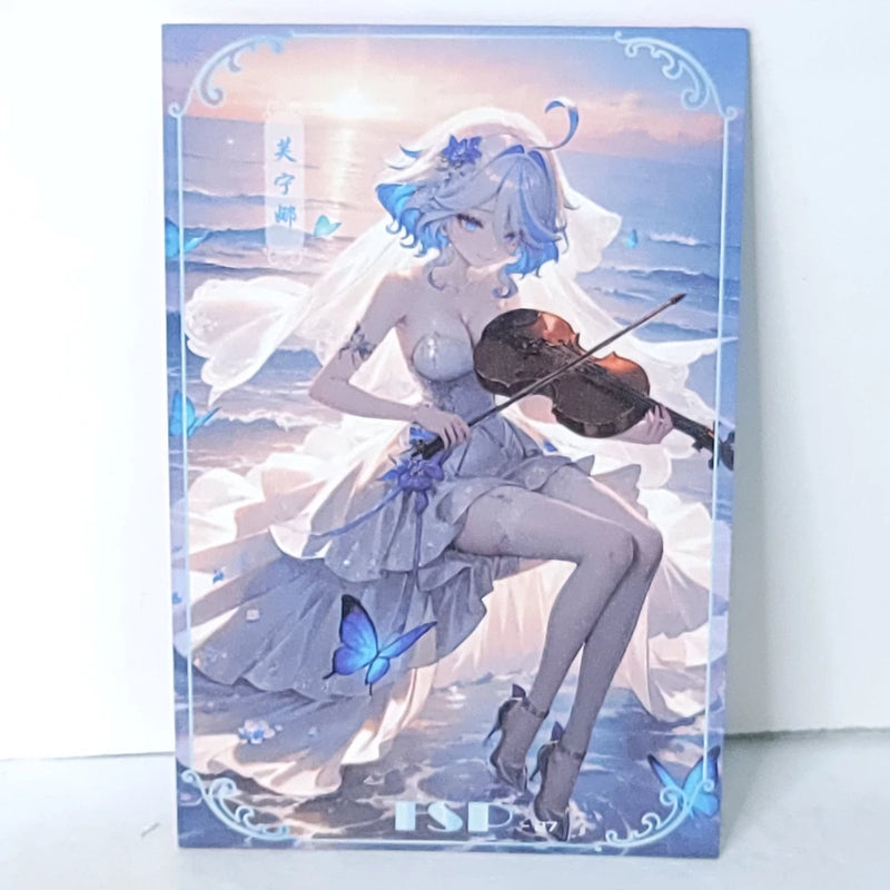 Furina Waifu Card Anime Girl Violin Matchmaker Wall Art Oversized Board A5 Model
