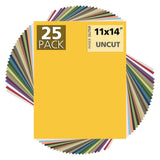 Mat Board Center Pack of 25 11x14 Uncut Matboards Assorted Colors Model