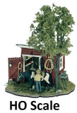 HO Scale - THE TACK SHED "Building Kit" - WOO-M106 Model