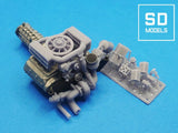 SD Models 1:24 Scale Detail-Up Set Porsche 934 Engine 3D Printed for Revell kits Model
