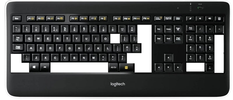 ST5 Replacement single key cap for keyboard Logitech K800 Model