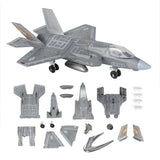 US Navy 1/72 F-35 Stealth Fighter Assembly Model Kit 22cm w/ Wheels That Move Model