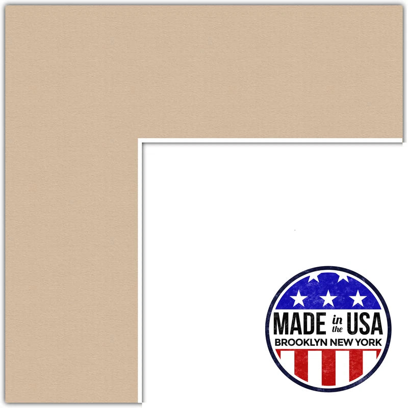 ArtToFrames Custom Brown Scotch Mist Picture Photo Frame Mat Matting Board Model