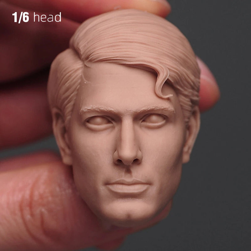 1:6 Brandon Routh Head Sculpt Carved For 12" Male Action Figure Doll Body Model Model