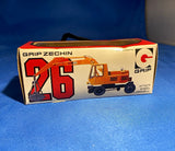 GRIP ZECHIN Hitachi Clamshell Model 26 1:80 Diecast Construction Vehicle Orange Model