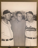 1947 Babe Ruth Ty Cobb Tris Speaker 16x20 B&W Photo Printed On 1/4" Board Model
