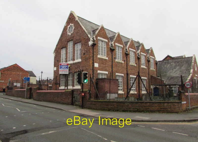 Photo 6x4 SOLD board on a former school building, Crewe On the corner of  c2017 Model