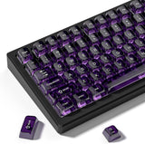 Clear keycaps Set,Translucent Keyboard keycaps,Jelly Key caps Shine Through Model