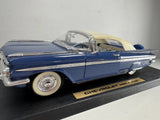 Road Legends 1959 Chevrolet Chevy Impala Blue 1/18 Scale Diecast Model
