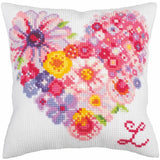 CdA stamped cross stitch kit cushion "For you" 5263, 40x40cm, DIY Model