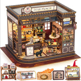 DIY Miniature House Kit Mini House Building Kit Dollhouse Model Craft Kit Gifts Model