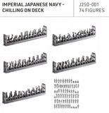 ION 1/250 Japanese Imperial Navy Battleship Crews Chilling On Deck (74 figures) Model