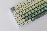 Lucky Clover Rabbit Green Gradient Keycap Set | Mechanical Keyboard | Cute Gift Model