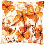 Vervaco stamped cross stitch kit cushion "Herbstsamen", 40x40cm, DIY Model