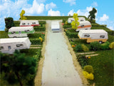 Z Scale Buildings - Mobile Home Trailer Park Camper Homes Cardstock kit set Model
