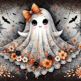 Halloween Diamond Painting Kit - Floral DIY Art with Resin Diamonds & Drill Sets Model