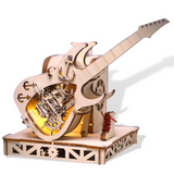 Mechanical Guitar 3D Wooden Puzzle Music Box Building Model Kit Desktop Ornament Model