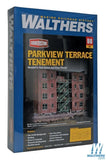 NEW Walthers Parkview Terrace Printed Building Kit HO Scale Train FREE US SHIP Model