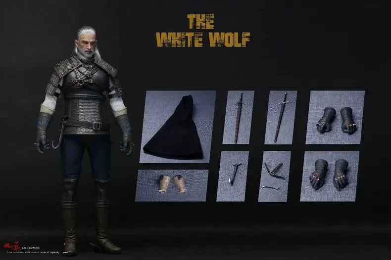 Nine Craftsmen 1/6 J-001 The White Wolf  Collectible Action Figure Model Model