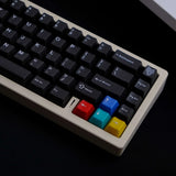 Semi-transparent Neon Doubleshot Black ABS Keycap Set - No Pad Keycaps Model