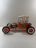 Vintage 1977 Orange Krate 681M Hot Rod Model Kit Lindberg Big 1/8, Built Model