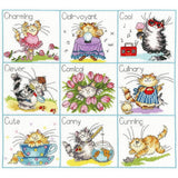 Bothy Threads counted cross stitch Kit "It's A Cat's Life", 35x32cm, XMS23 Model