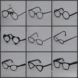 1/6 Scale Soldier Trendy Sunglasses Metal Hipster Glasses Modeling Accessories Model