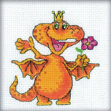 RTO counted cross stitch kit "Bringing Happiness", 10x10cm, DIY Model