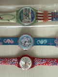 3 Swatch Watches Olmypics ??96 Flick Flack Prikket Designs - Need Batteries Model