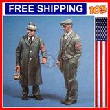 1/35 Scale Resin Figure Model Kit modeling Scene Civilian Miniature Micro Sc... Model