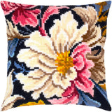 Cross stitch Pillow Cover DIY kit "Peonies.". Needlepoint kit  Z-99 Model