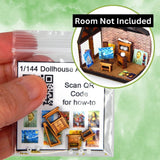 1/144 Scale Dollhouse Miniature DIY KIT Artist Studio Furniture Set Easy & Tiny! Model