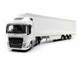 1:76 White DAF XF Refrigerated Container Truck Model Diecast Metal Car Model