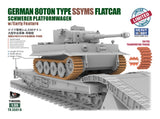 T-Model TB101 1/35 German 80Ton Type SSyms Flatcar Schwerer Platformwagen Model