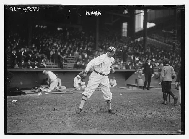 Photo:Philadelphia AL Eddie Plank 1913 Baseball Pitcher at Stadium Model