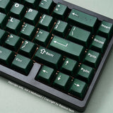 Dark Green Keycaps set Doubleshot Cherry Profile for MX Mechanical Keybords Model