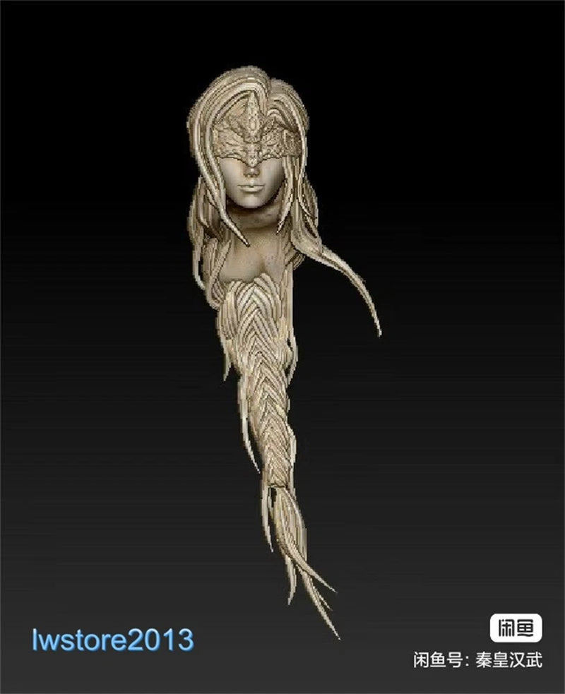 1:6 1:12 1:18 Fire Keeper Girl Head Sculpt For 12" 6" 3.75" Female Figure Body Model