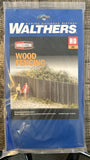 Walthers HO Kit WOOD FENCING Model Railroad Building Kit Model