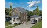 Walthers Cornerstone 933-3792 HO Two-Story House with Garage Kit Model