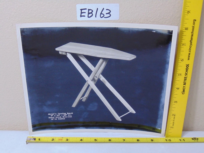 Mid Century MCM Photo Salesman Advertising Wood Kids Ironing Board Toy Model