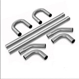 Exhaust Pipe Custom DIY Mandrel Straight Bend Tube Kit 45/90Degree SS304 OD=2.5" Model