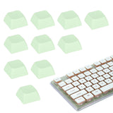 10Pcs XDA Profile Keycap Set PBT Mechanical Numeric Keypads, Fresh Green Model