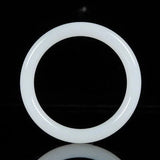 Natural White Jade Jadeite Gemstone Bangle Bracelet 50-64mm Women Jewelry Charms