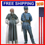 1/35 Scale Resin Figure Model Kit Monk and Policyman Historical Military Hobb... Model
