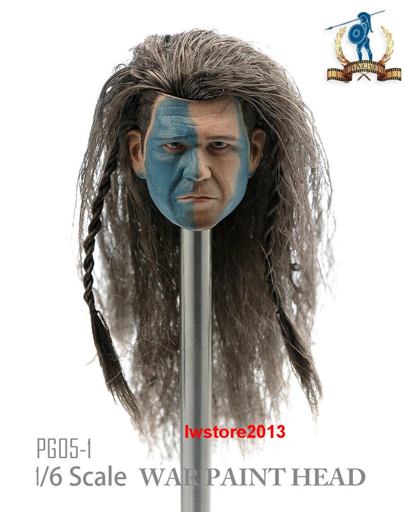 1/6 Scottish William Wallace Head Sculpt For 12" Male HT TBL PH Figure Body Toys Model